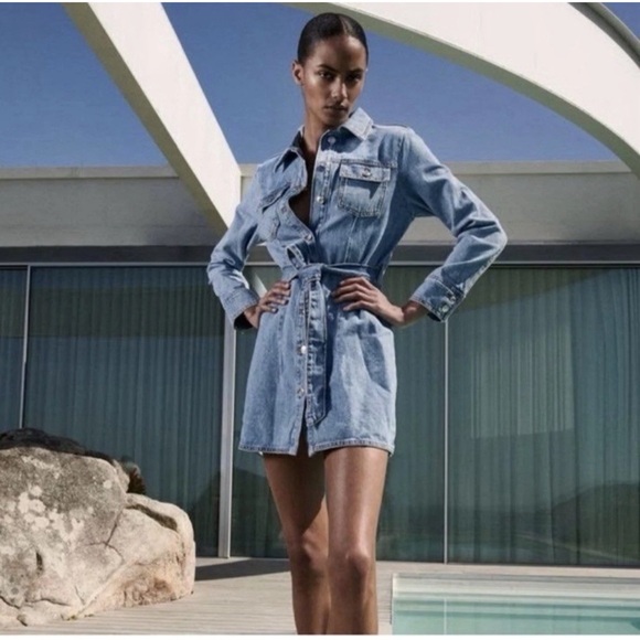 Zara Dresses & Skirts - ZARA Denim Shirt Dress – Size XL – New With Tags!